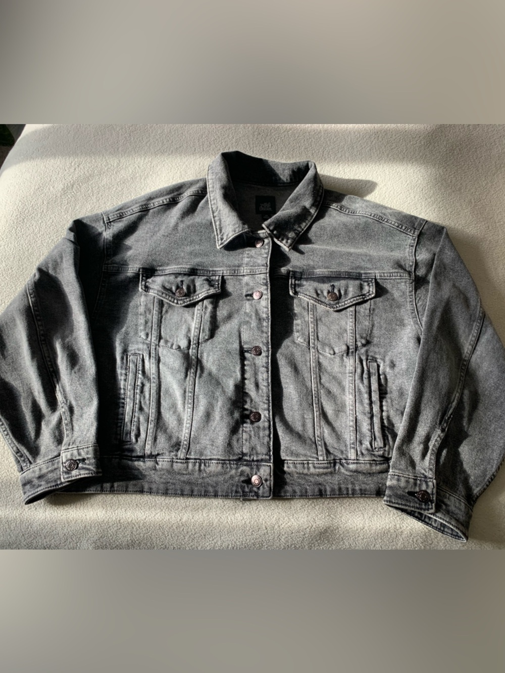 wild fable Women’s Washed Black Denim Jacket